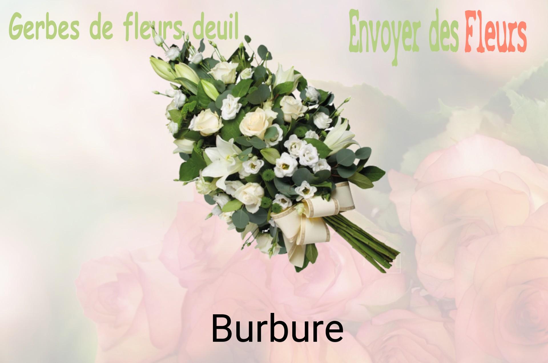 Gerbe de fleurs de deuil livrée à Burbure
